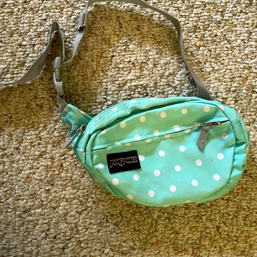 polka dot jansport fanny pack